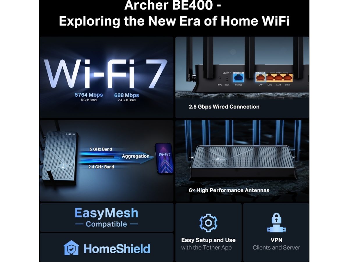 TP-Link Archer BE400 router Router