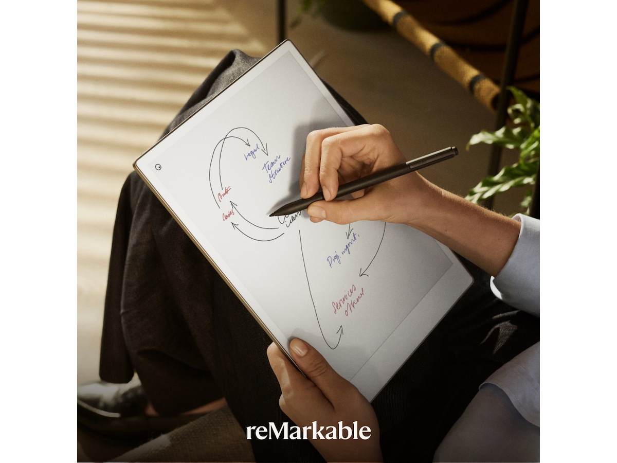 reMarkable Paper Pro 11,8" 64GB inkl. Marker Plus och Book Folio (svart skinn) Digitala anteckningsblock och tillbehör