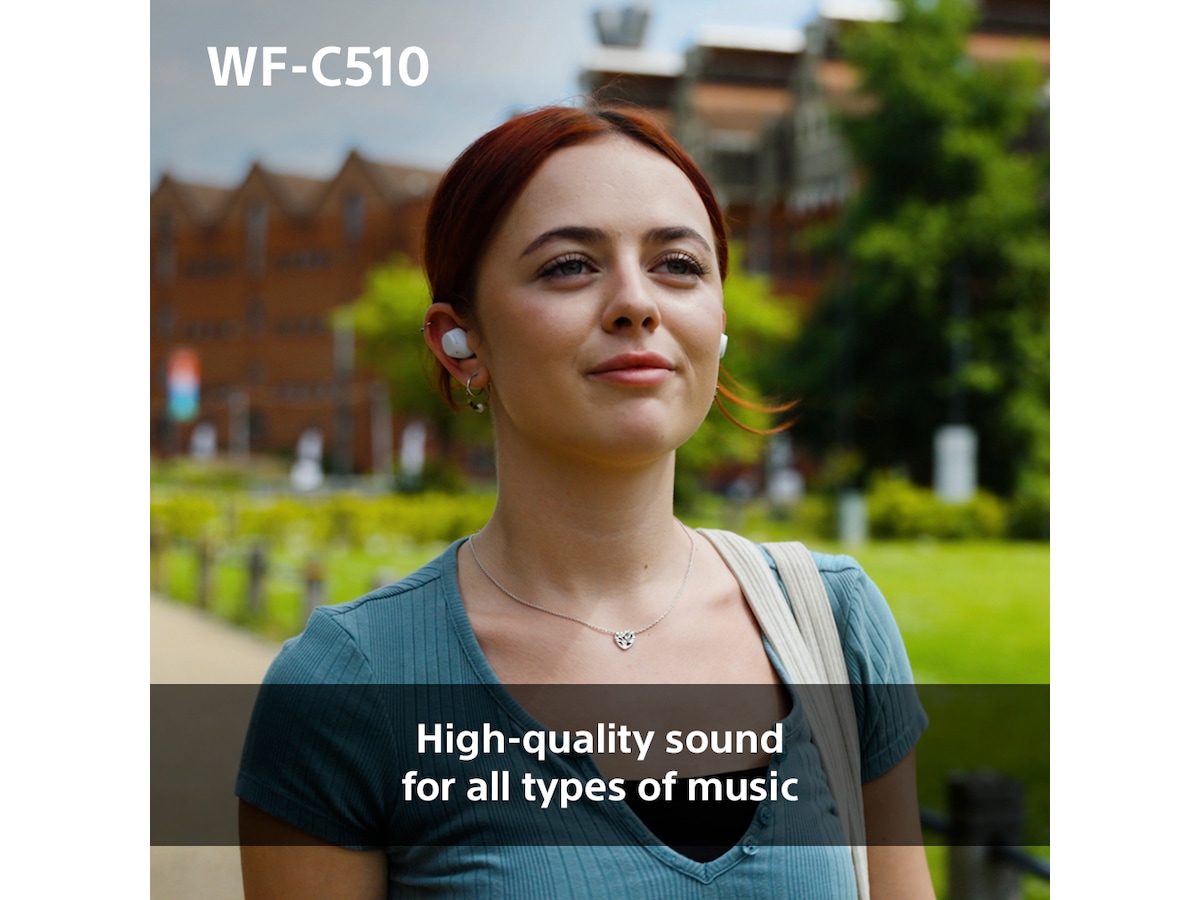 Sony WH-1000XM5 trådlösa hörlurar, Over-Ear (silver) + WF-510 Buds Hörlurar