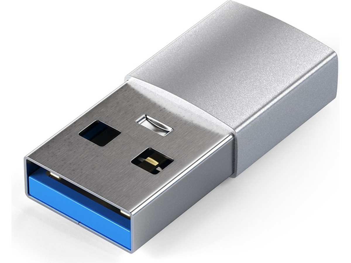 Satechi USB-A till USB-C adapter (space gray) Kabel adapter och övergångar