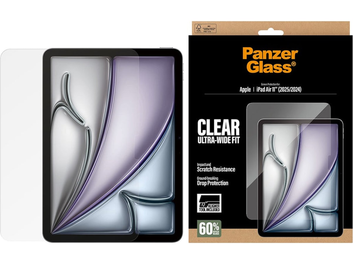 PanzerGlass iPad Air 11" (M2/M3) Fast Fit skärmskydd Skärmskydd surfplattor