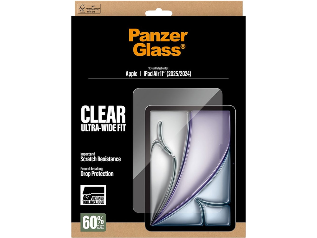 PanzerGlass iPad Air 11" (M2/M3) Fast Fit skärmskydd Skärmskydd surfplattor