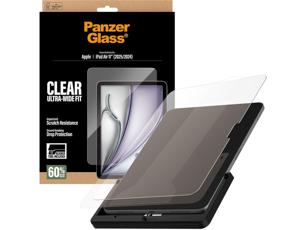 PanzerGlass iPad Air 11" (M2/M3) Fast Fit skärmskydd Skärmskydd surfplattor