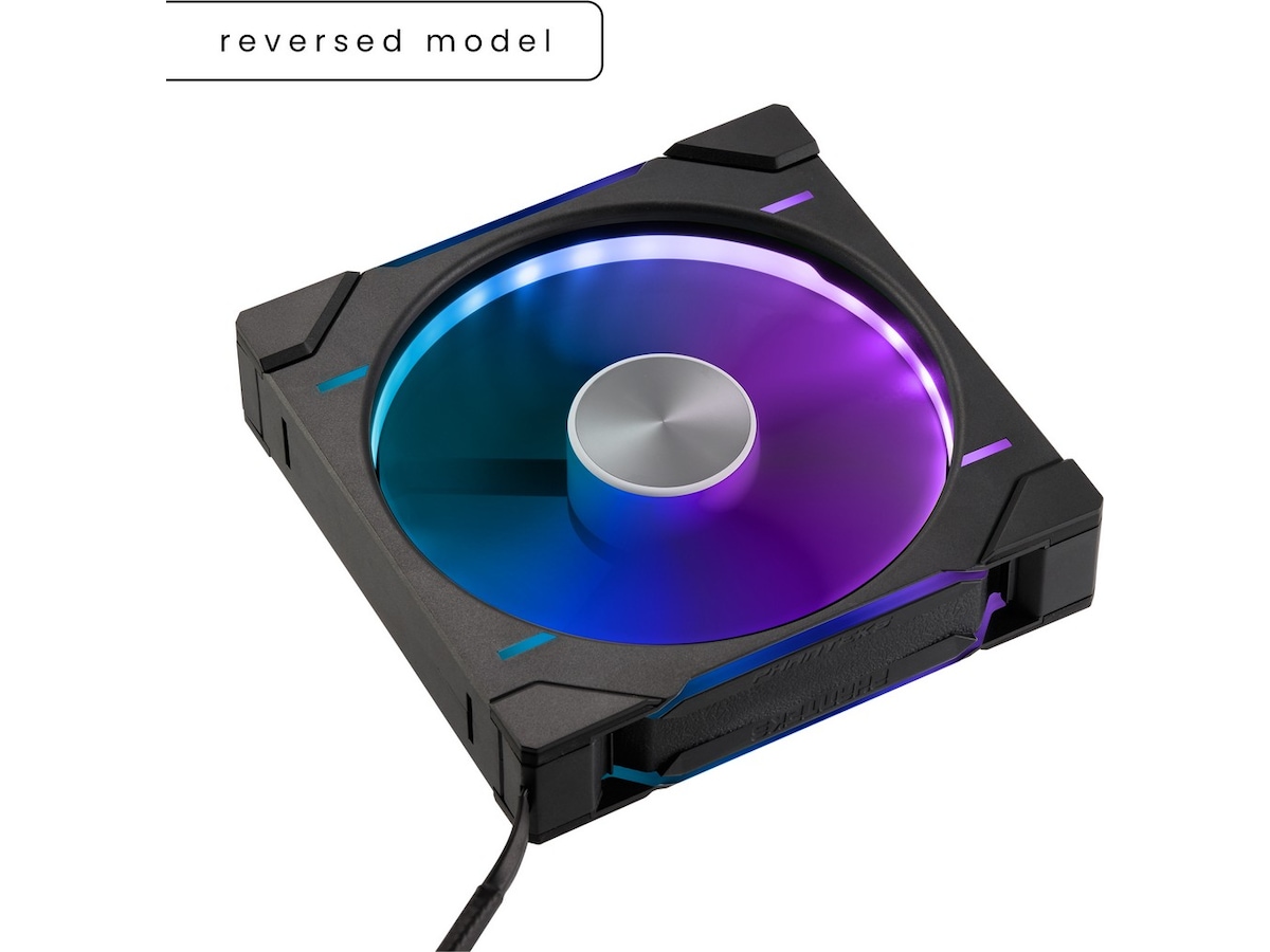 Phanteks D30 140mm PWM DRGB Reverse Fläkt (svart) Fläkt
