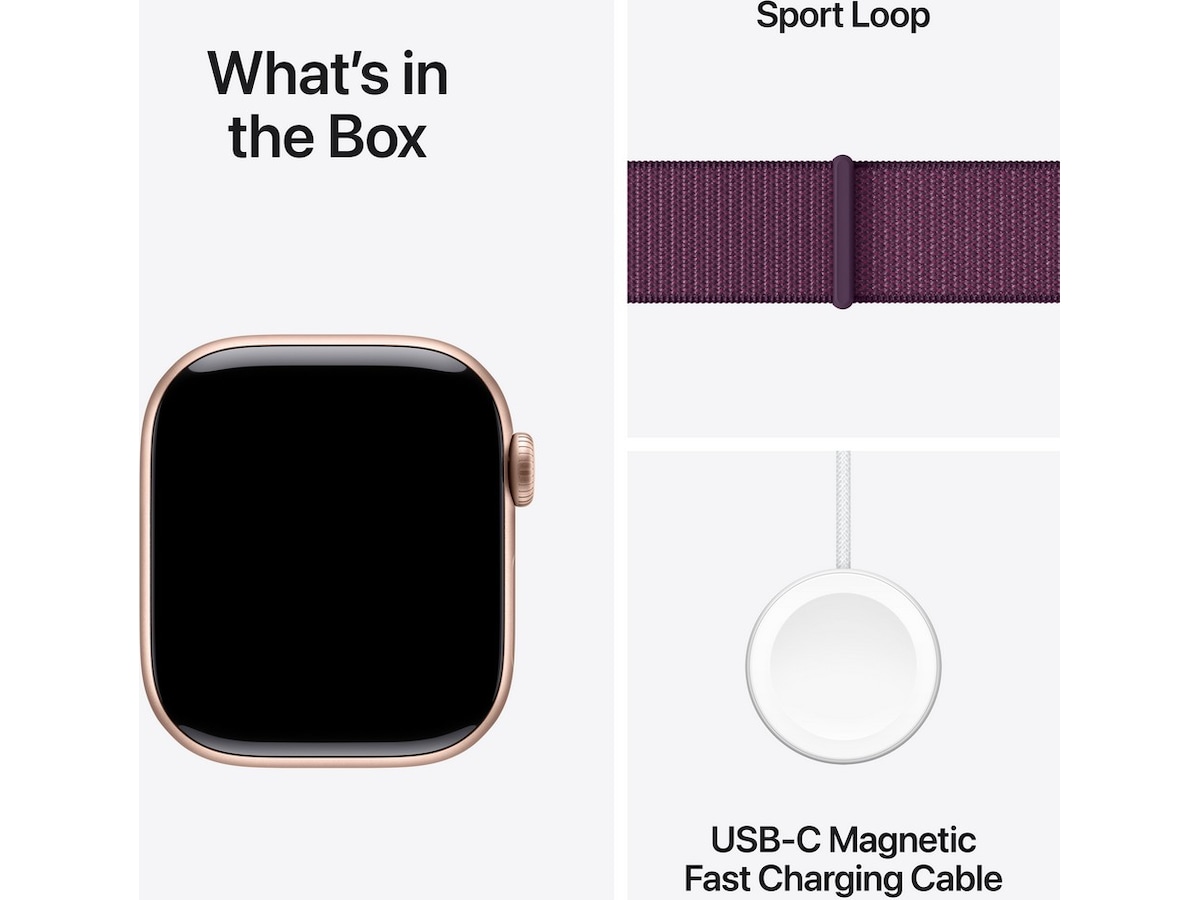 Apple Watch Series 10 GPS + LTE 42mm Aluminium (roséguld) Smartwatches