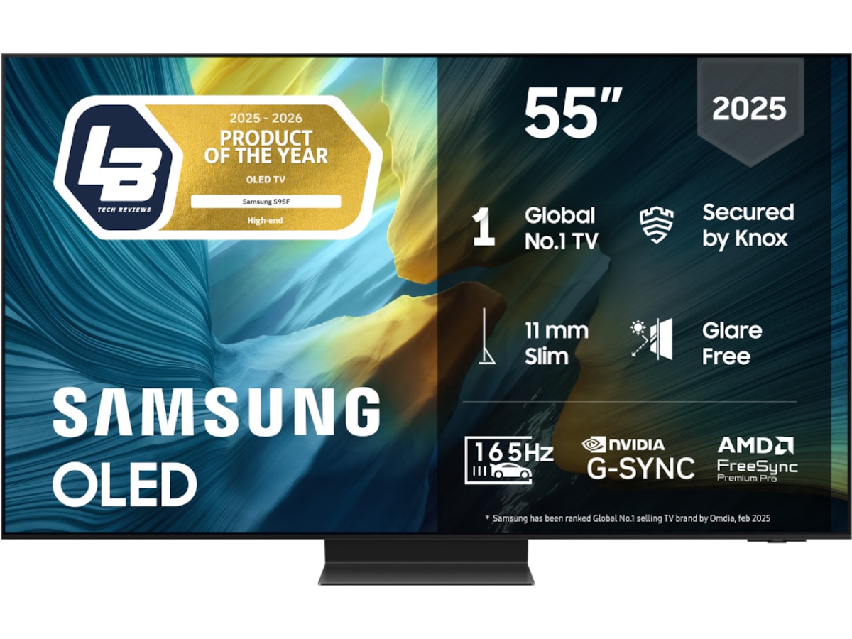 Samsung 55" S95F OLED 4K Smart TV (2025) 50 - 59 tums TV