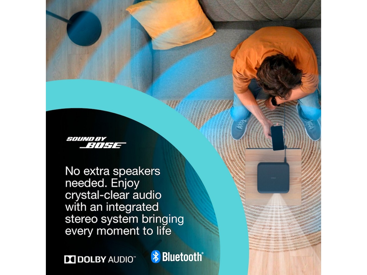 Epson Lifestudio Pop EF-62B 4K bärbar projektor (svart) Projektorer