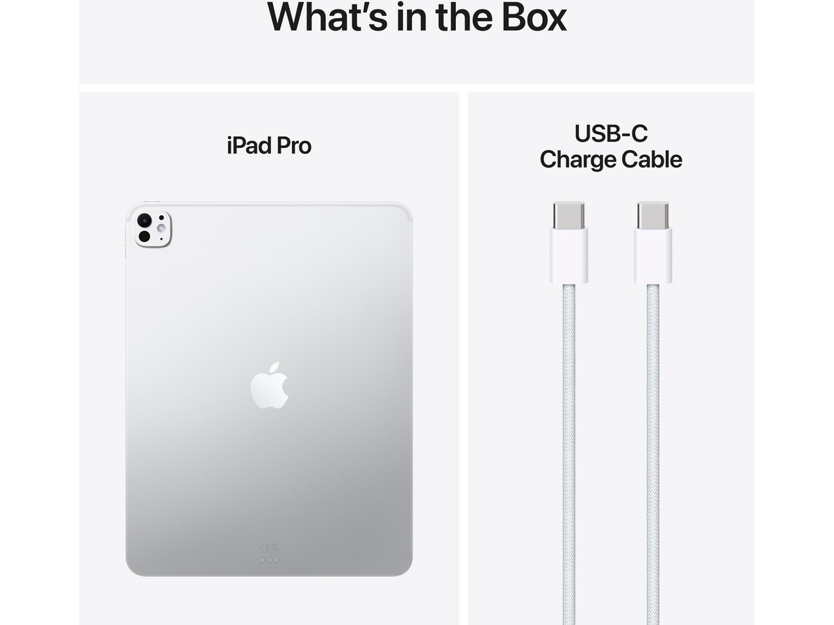 13-inch iPad Pro Wi‑Fi 512GB with standard glass - Silver Surfplattor