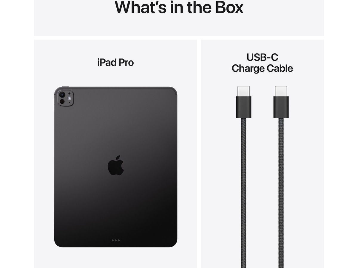 13-inch iPad Pro Wi‑Fi + Cellular 1TB with nano-texture glass - Space Black Surfplattor