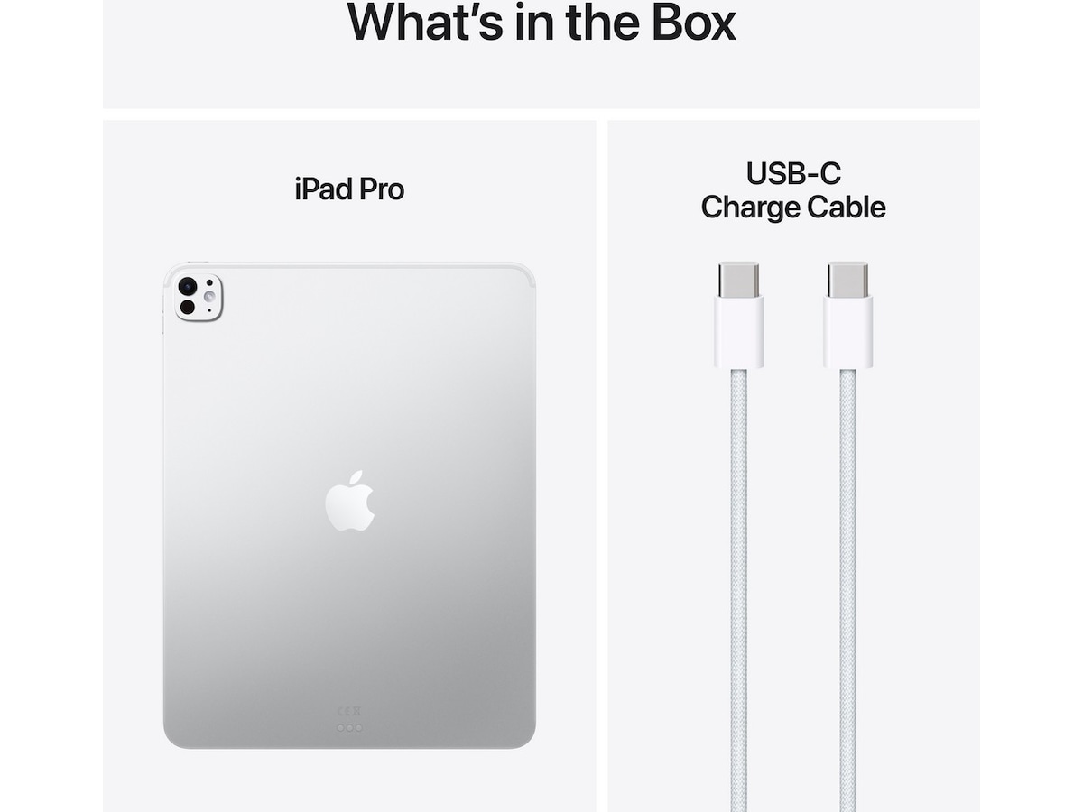 13-inch iPad Pro Wi‑Fi + Cellular 256GB with standard glass - Silver Surfplattor