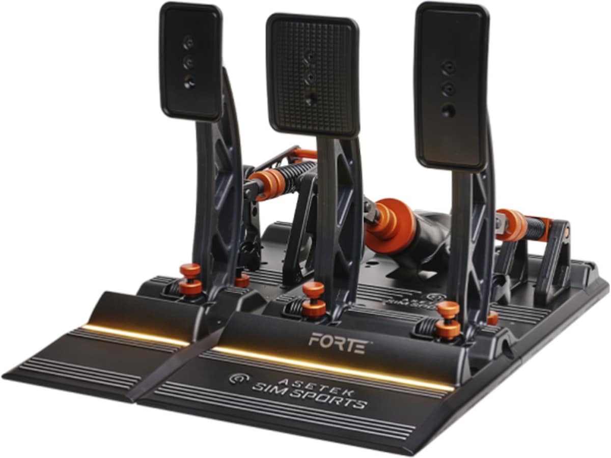 Asetek Forte Sim Racing Pedaler Broms & Gas Ratt & pedaler