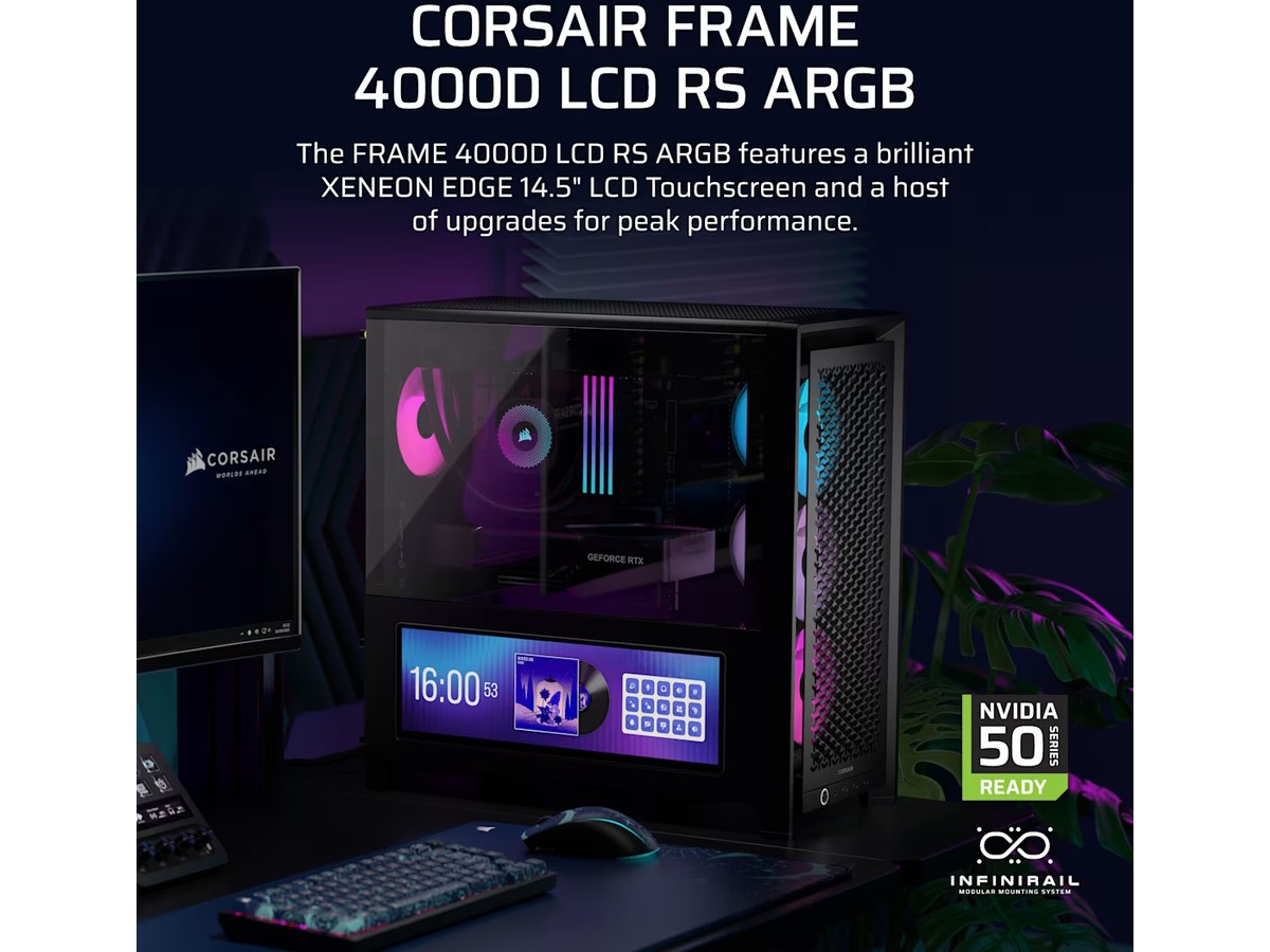 Corsair Frame 4000D LCD RS Performance Mid Tower (svart) Midi tower