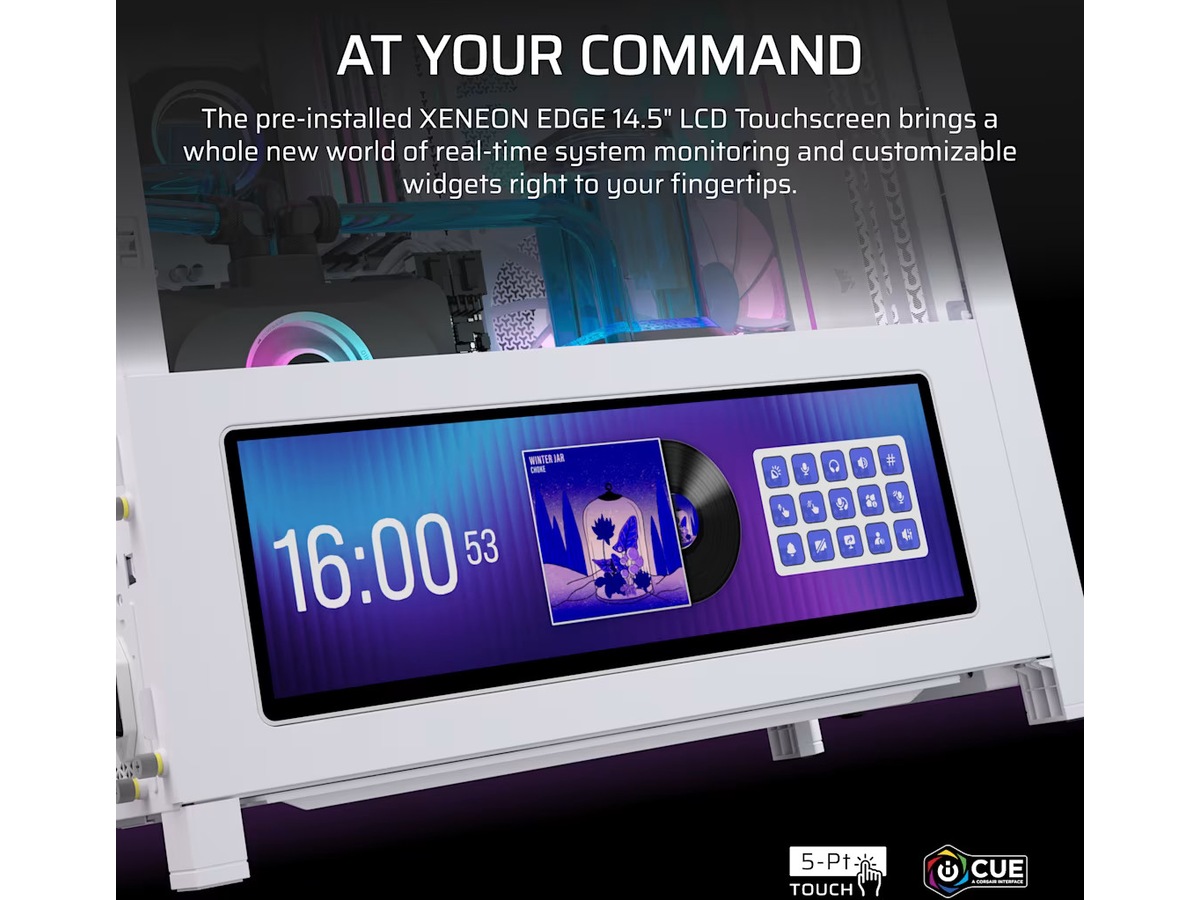 Corsair Frame 4000D LCD RS Performance Mid Tower (vit) Midi tower