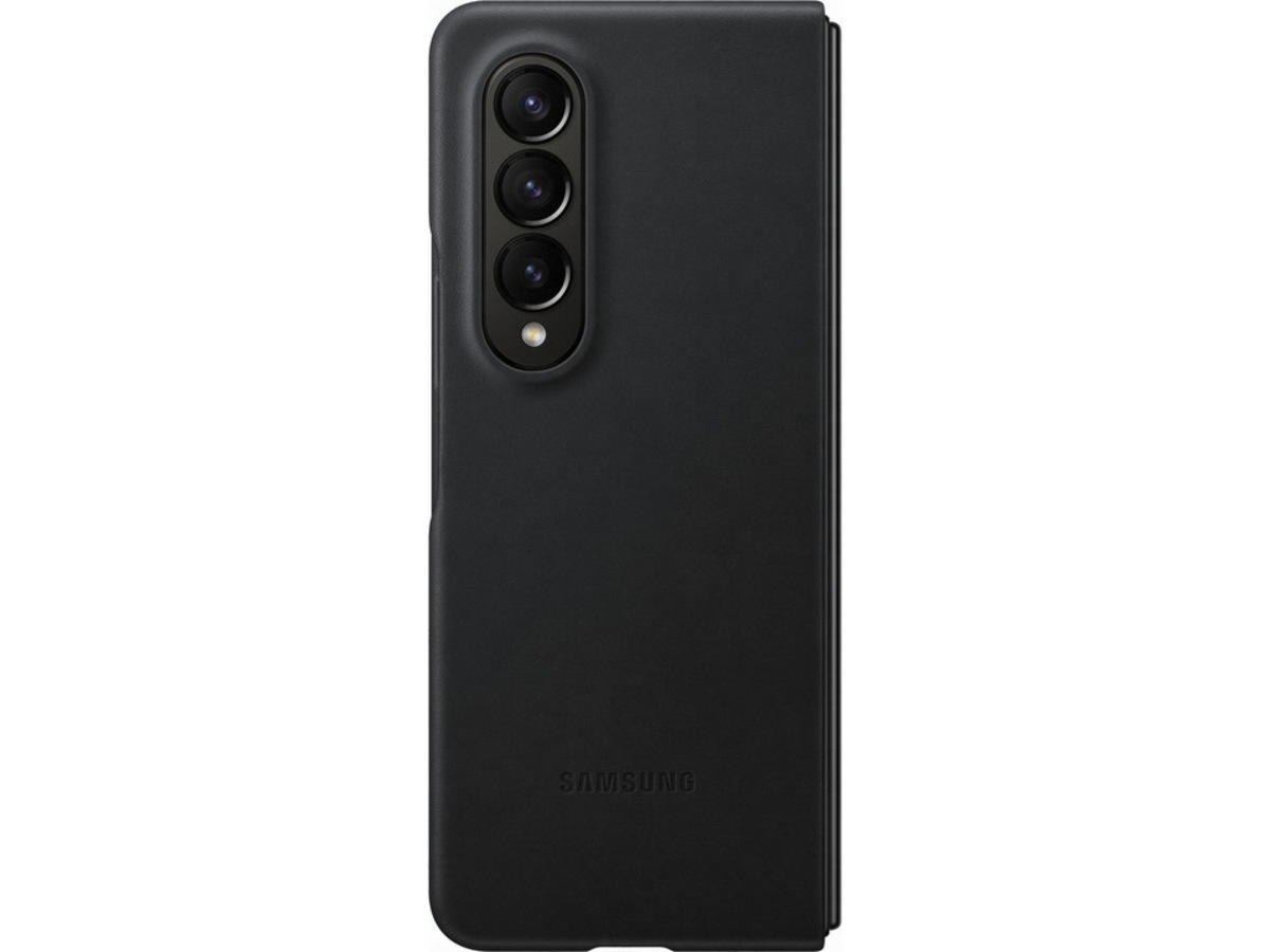 Samsung Galaxy Z Fold4 Leather Skal (svart) Skydd