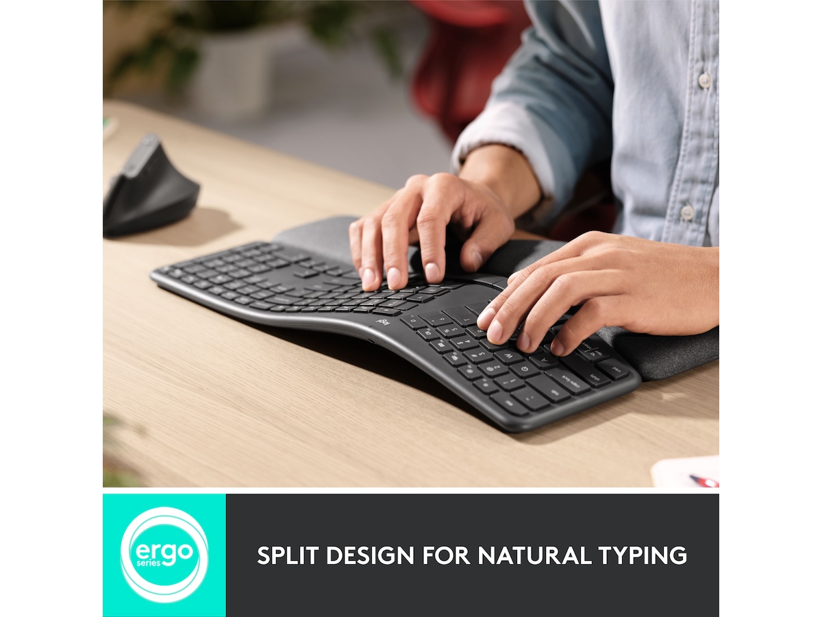 Logitech ERGO K860 Trådlös Tangentbord Tangentbord