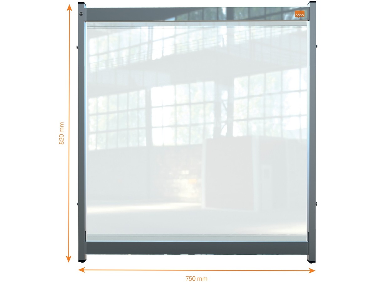 Nobo bordskärm modul Premium Plus - 75x82cm Tillbehör till arbetsstationer & kontorsbås