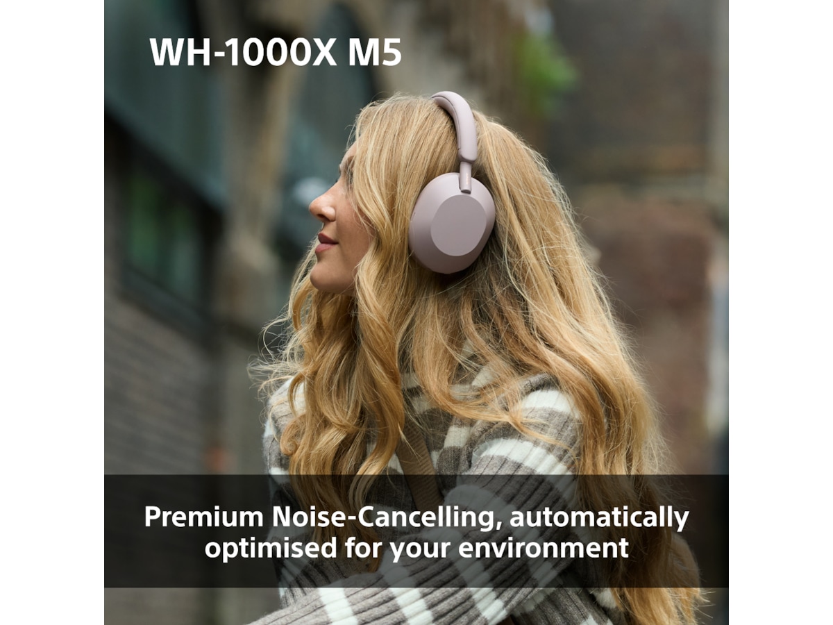 Sony WH-1000XM5 trådlösa hörlurar, Over-Ear (svart) Hörlurar