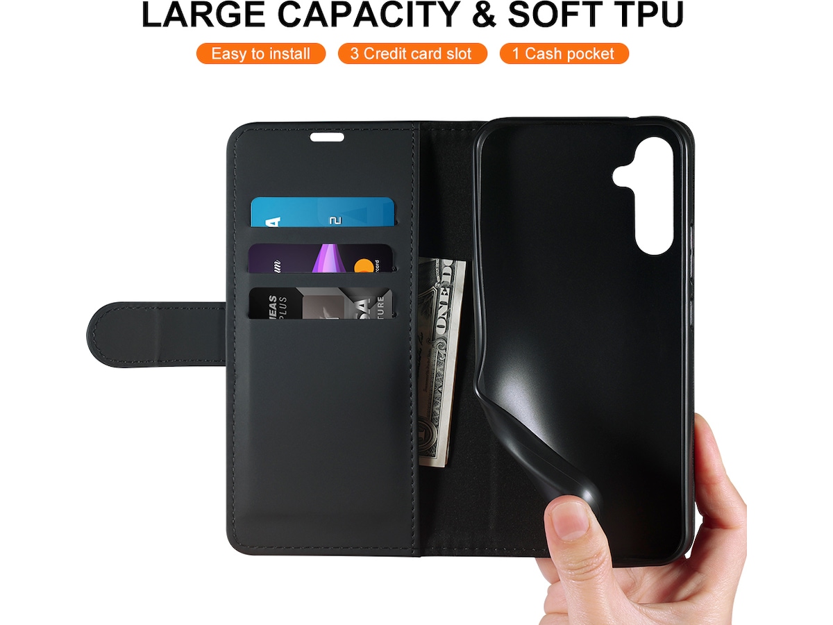 iiglo Galaxy A34 5G Plånboksfodral (svart) Skydd
