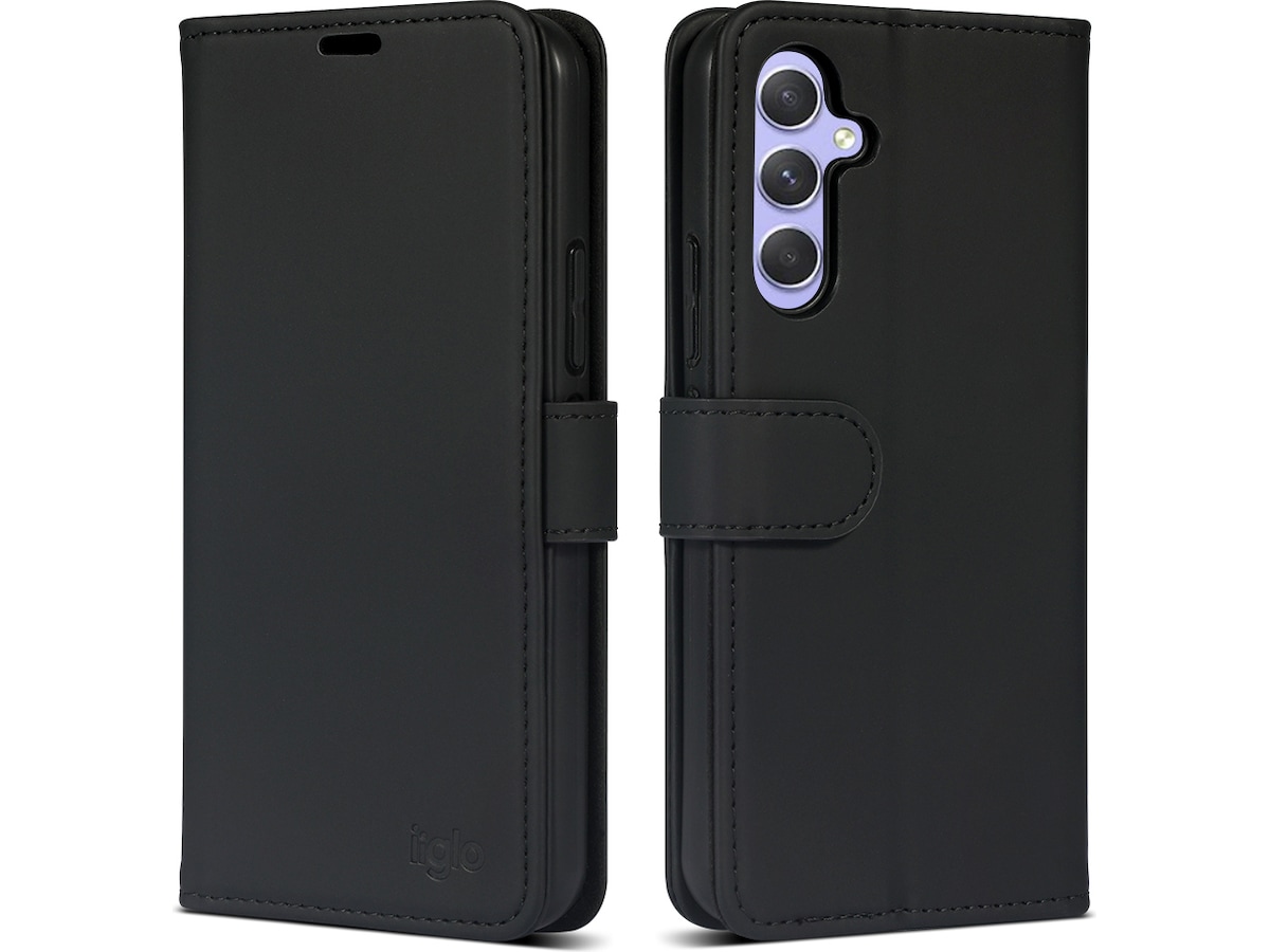iiglo Galaxy A54 5G Plånboksfodral (svart) Skydd