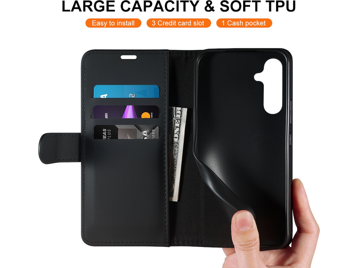 iiglo Galaxy A54 5G Plånboksfodral (svart) Skydd