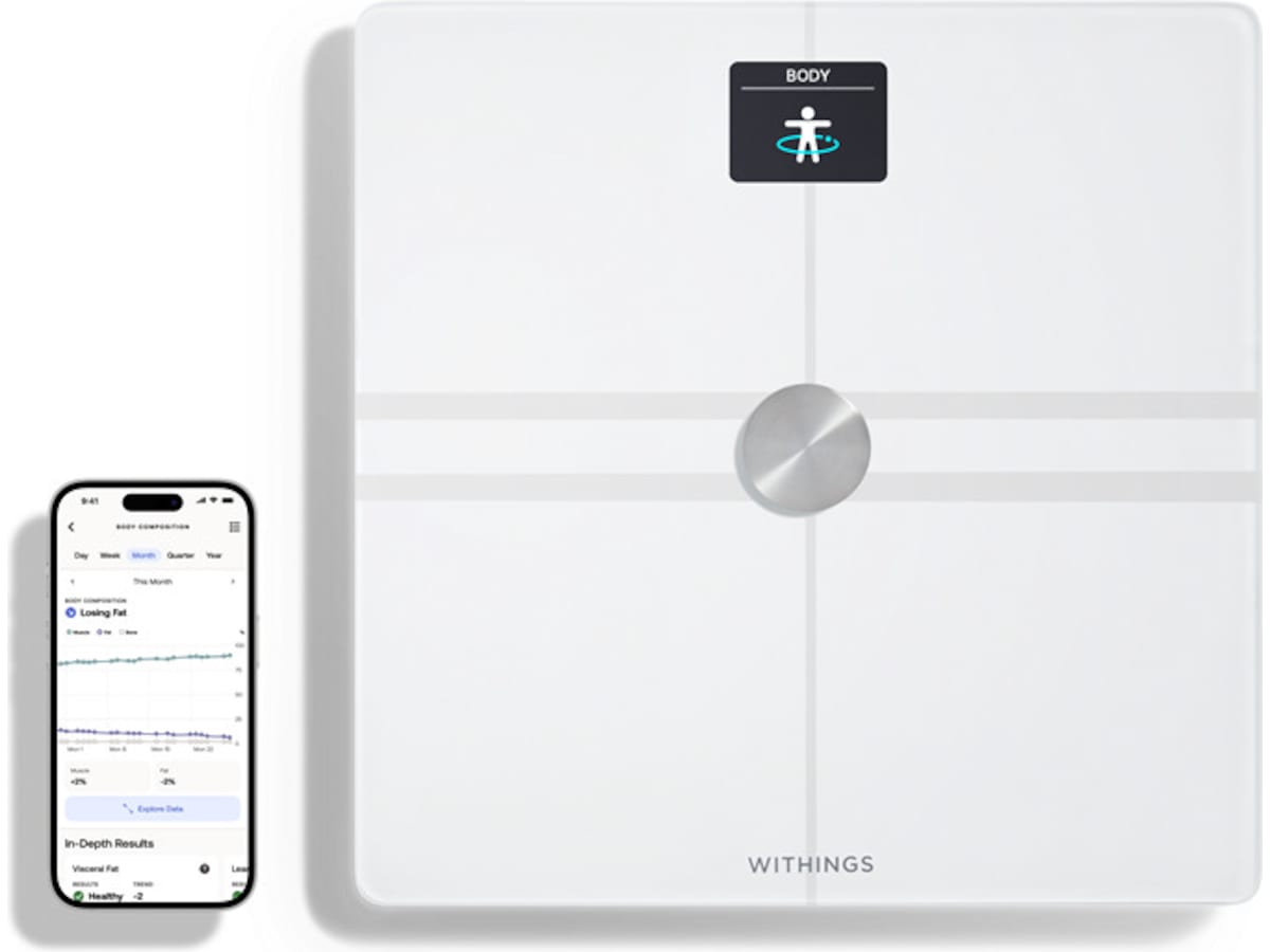Withings Body Comp Wi-Fi smart badvåg (vit) Personvågar