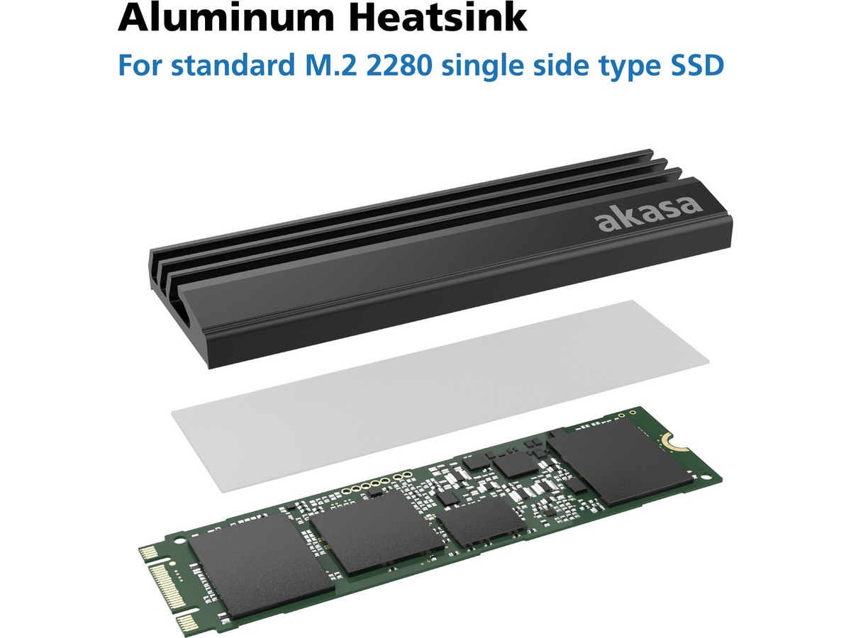 Akasa M.2 SSD Heatsink Tillbehör