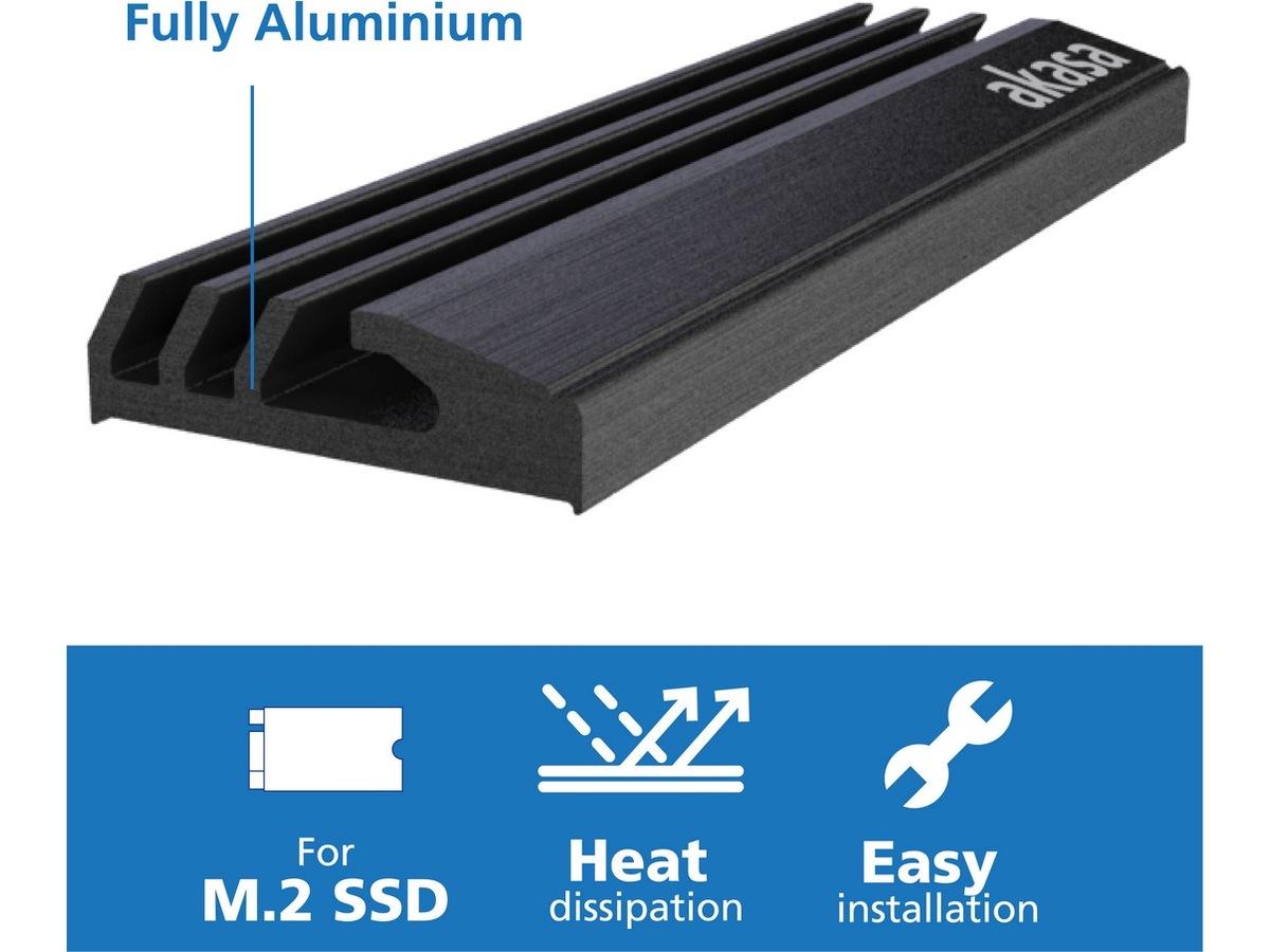Akasa M.2 SSD Heatsink Tillbehör