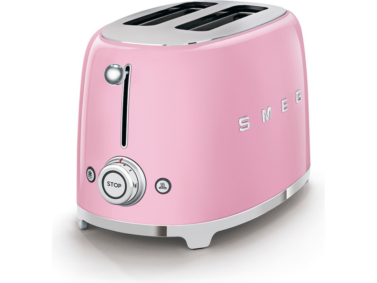 Smeg TSF01PKEU Brödrost för 2 skivor (rosa) Brödrostar