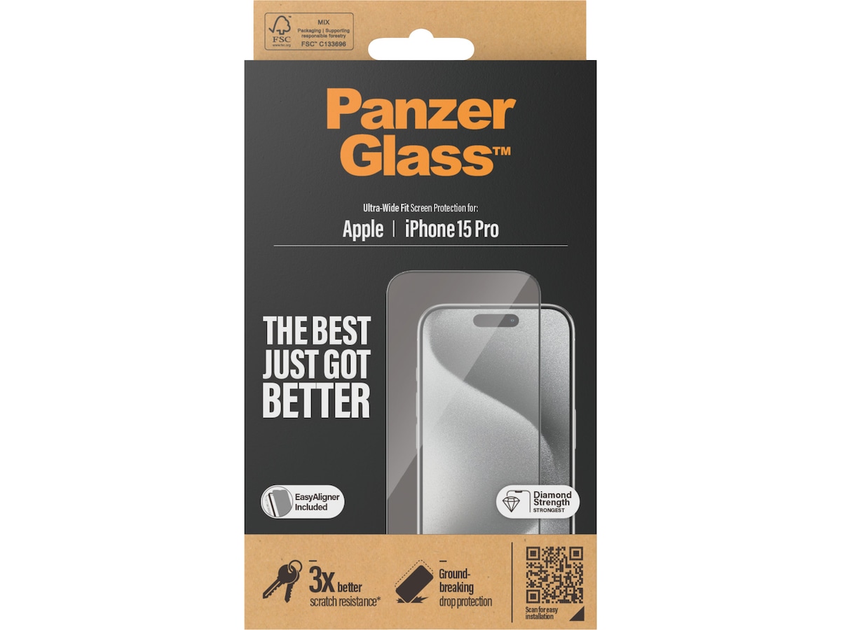 Panzerglass iPhone 15 Pro Skärmskydd Skärmskydd