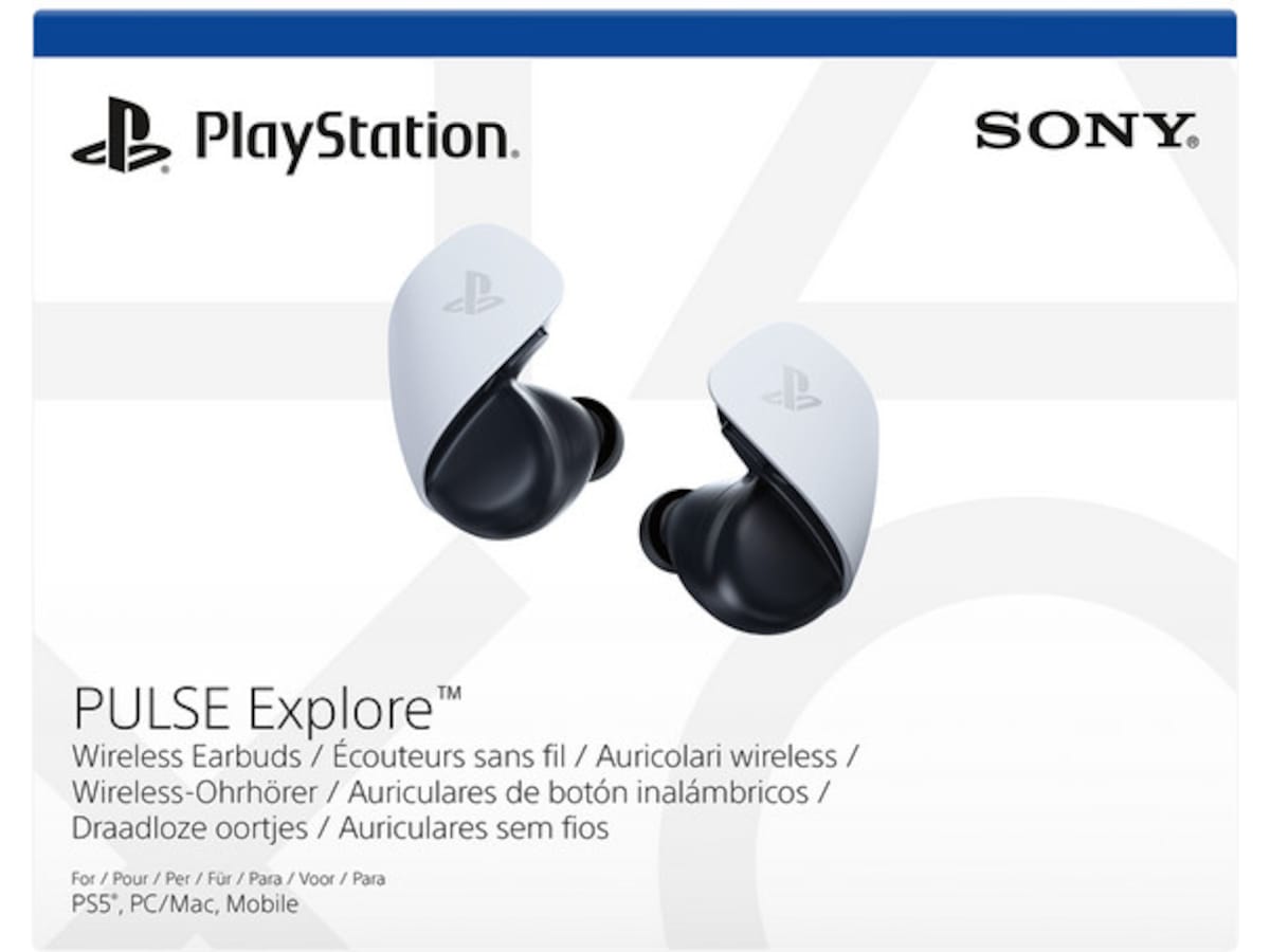 PlayStation Pulse Explore trådlösa hörlurar (vit) Gamingheadset