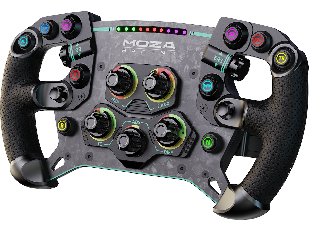 Moza Racing GS V2P Microfiber Leather GT Ratt 30cm Ratt & pedaler