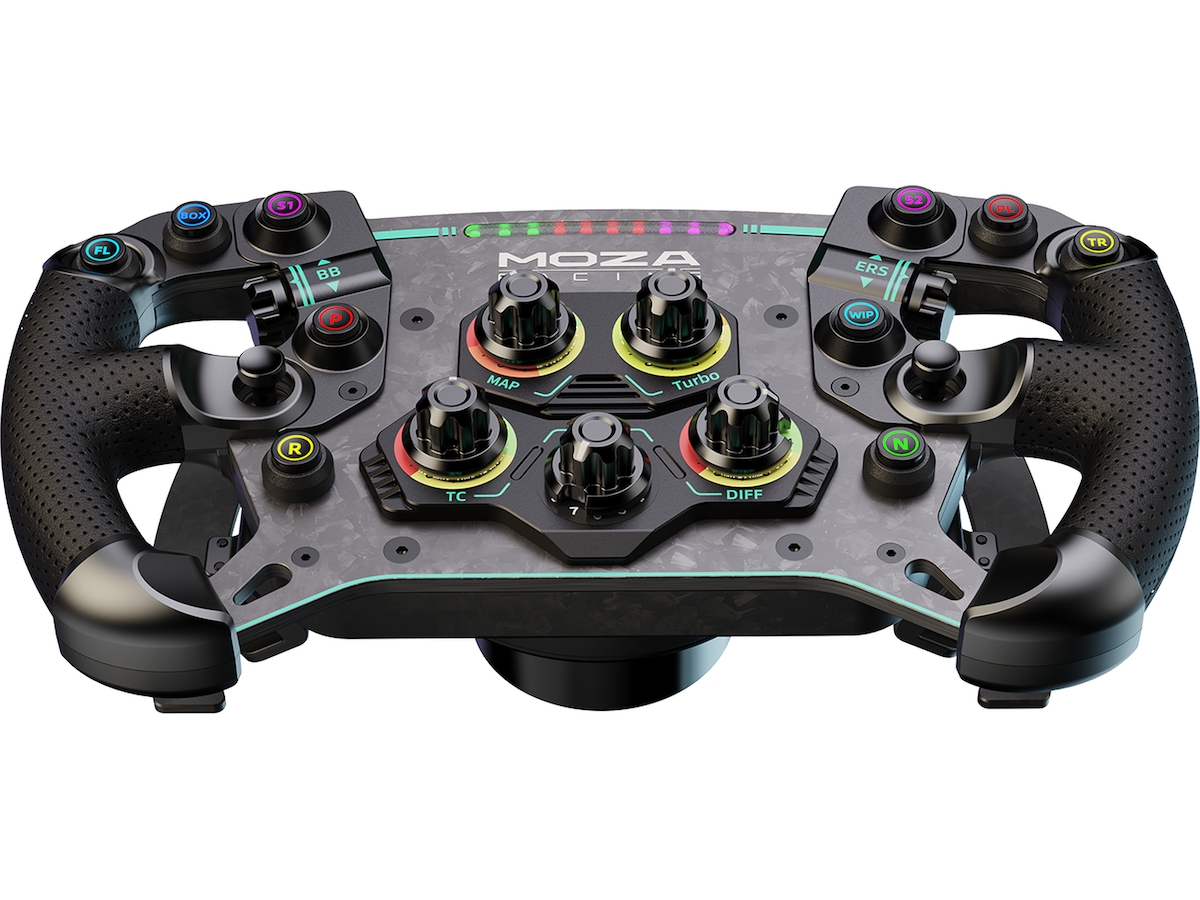 Moza Racing GS V2P Microfiber Leather GT Ratt 30cm Ratt & pedaler