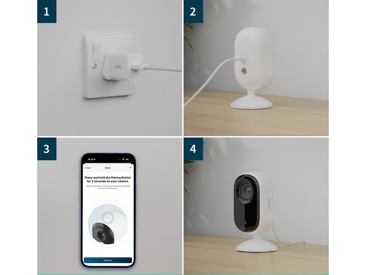 Arlo Essential 2 2K övervakningskamera 2-pack Övervakningskamera