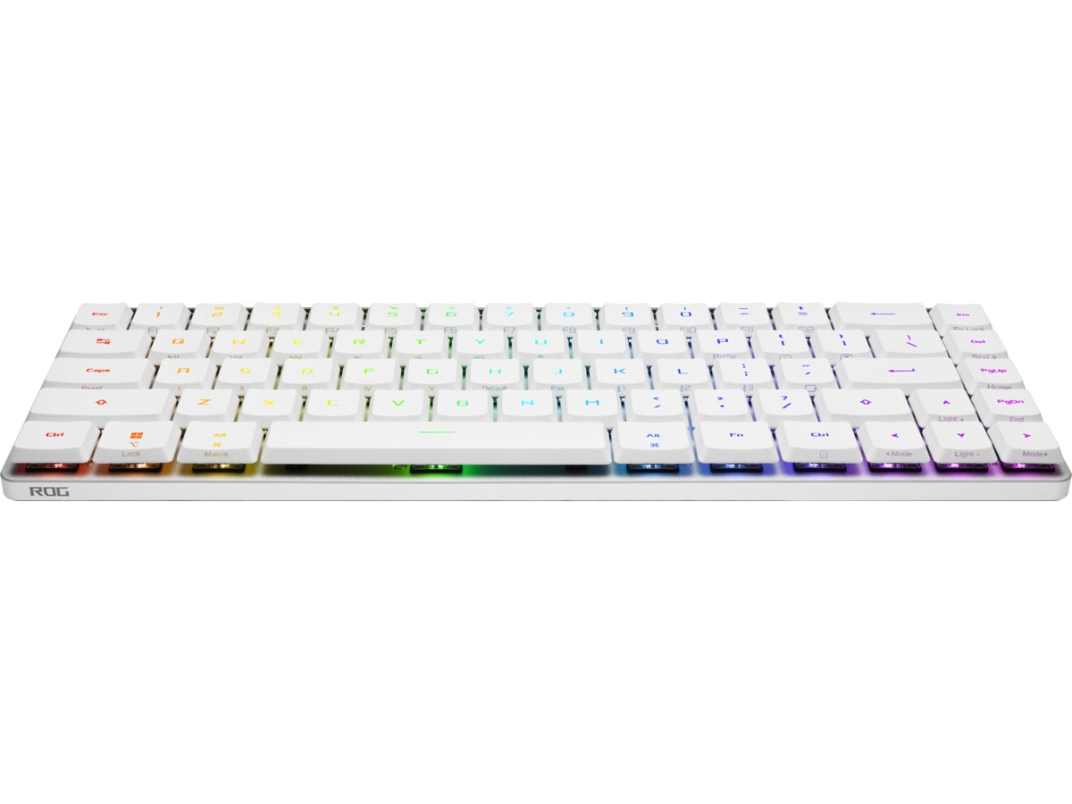 ASUS ROG Falchion RX Low Profile Optical trådlöst gamingtangentbord (vit) -B-Grade Demo tangentbord