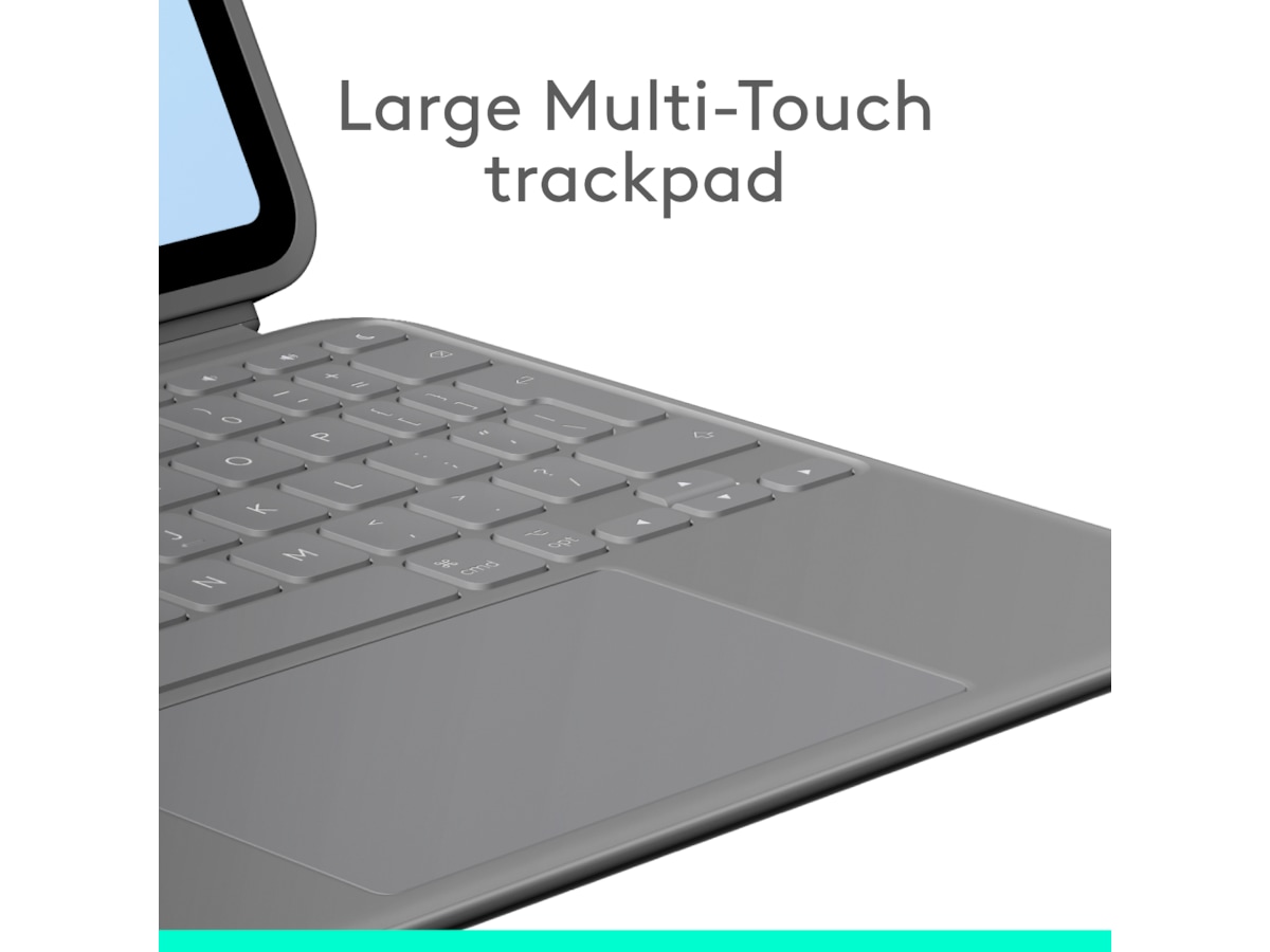 Logitech iPad Air 11" Combo Touch Tangentbordfodral (oxford grey) Tangentbord och pennor