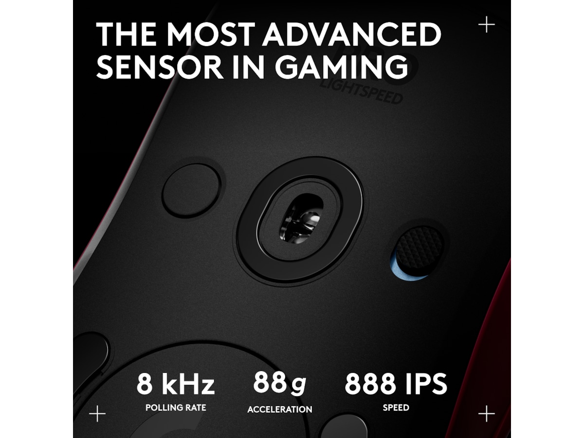 Logitech PRO 2 Lightspeed Trådlös Gamingmus (rosa) Gamingmus