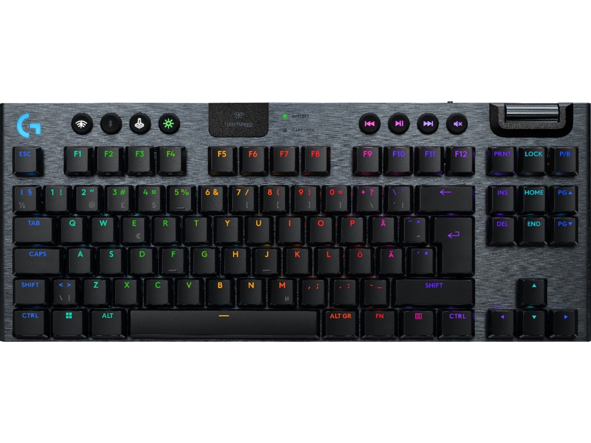 Logitech G915 X Lightspeed TKL Trådlös Gamingtangentbord (svart) Gamingtangentbord