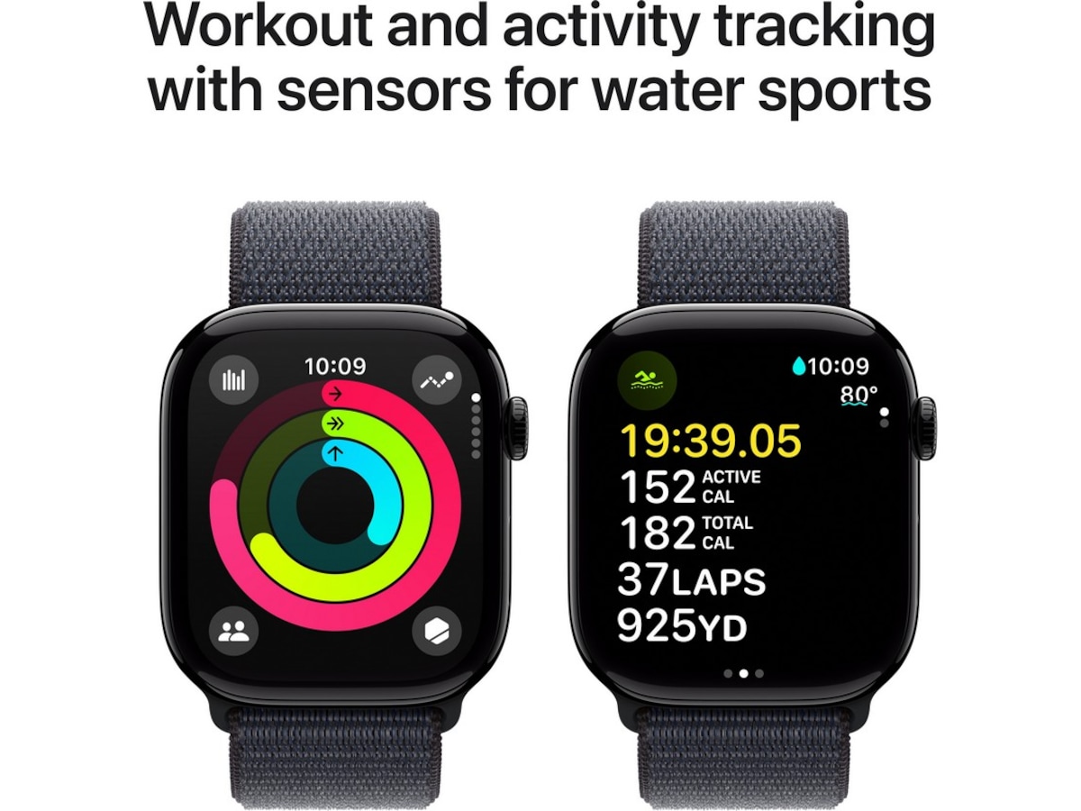 Apple Watch Series 10 46mm GPS + LTE Aluminium (gagatsvart) Smartwatches