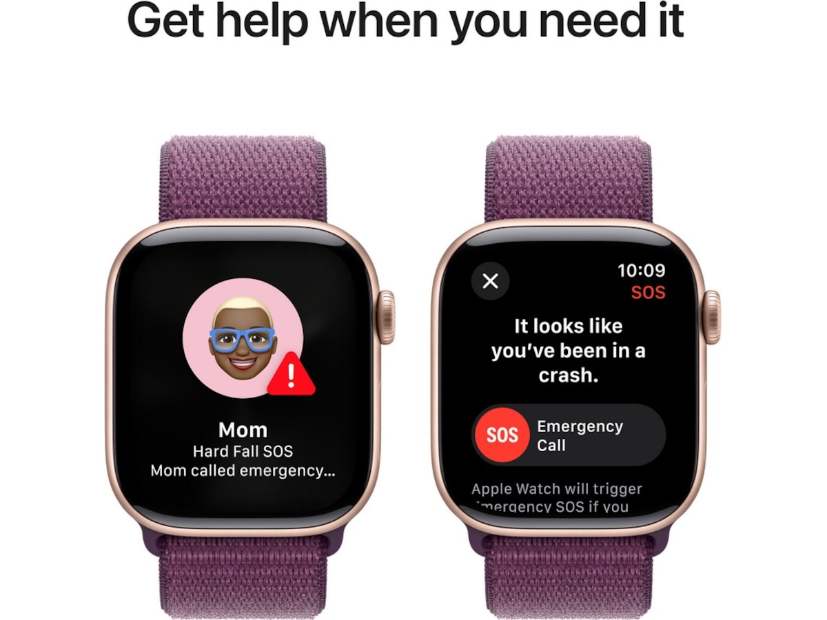 Apple Watch Series 10 GPS + LTE 42mm Aluminium (roséguld) Smartwatches