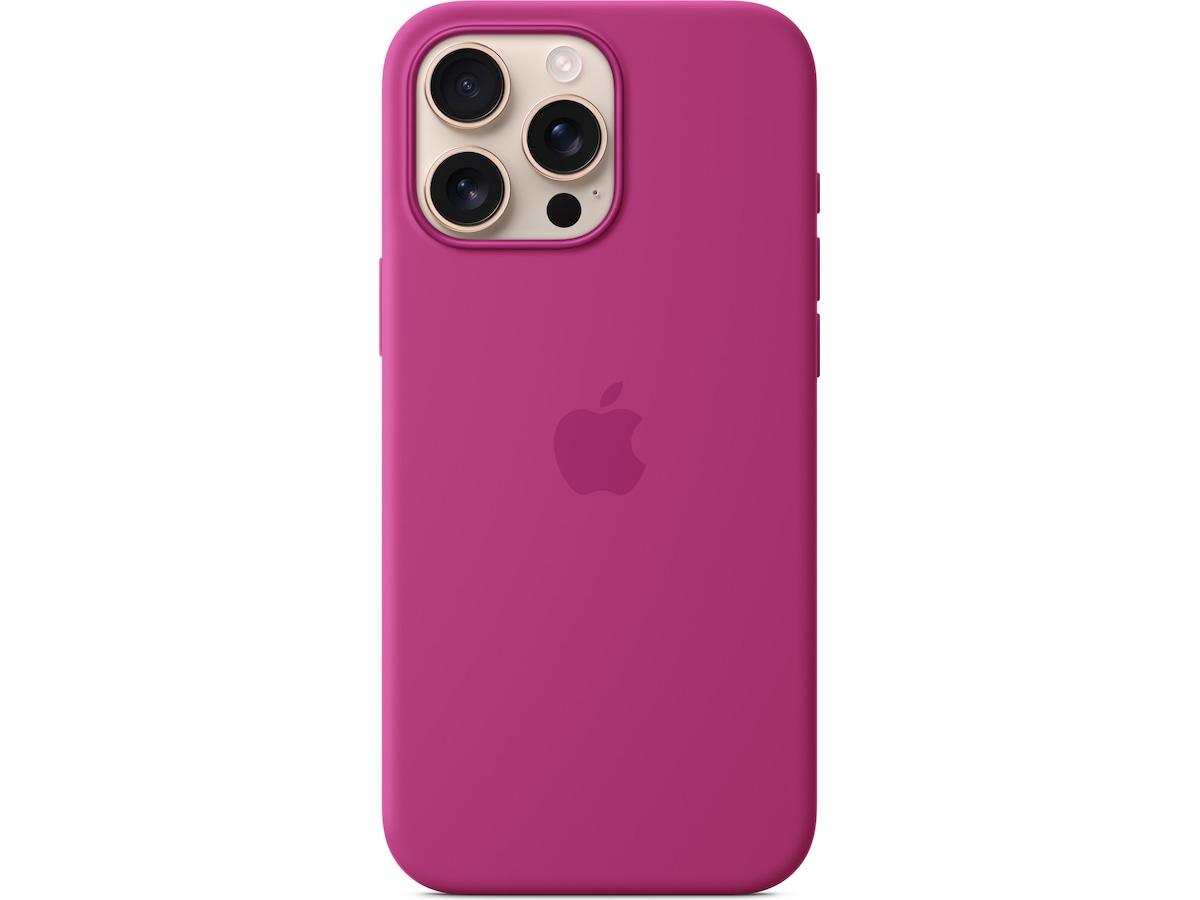 Apple iPhone 16 Pro Max Silikonskal (lila fuchsia) Skydd