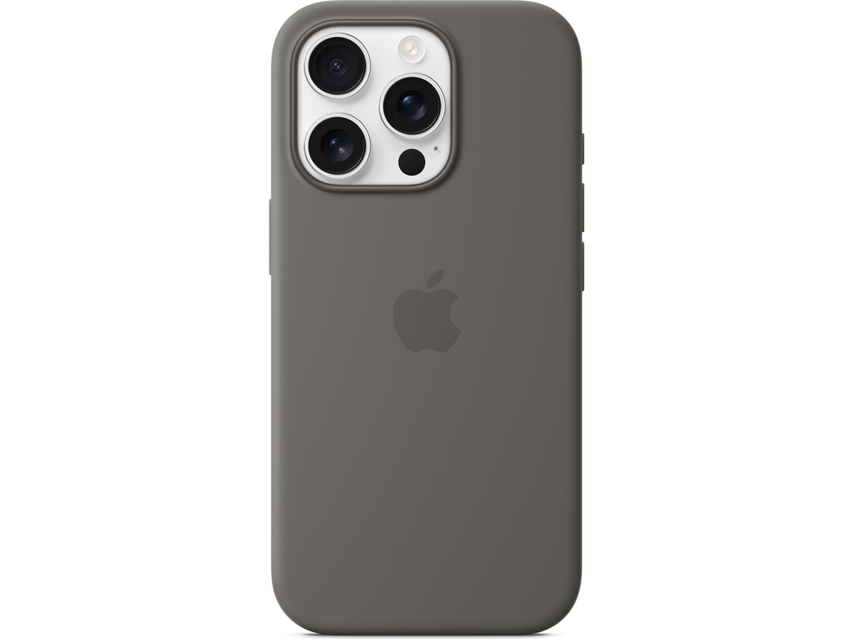 Apple iPhone 16 Pro Silikonskal (granitgrå) Skydd