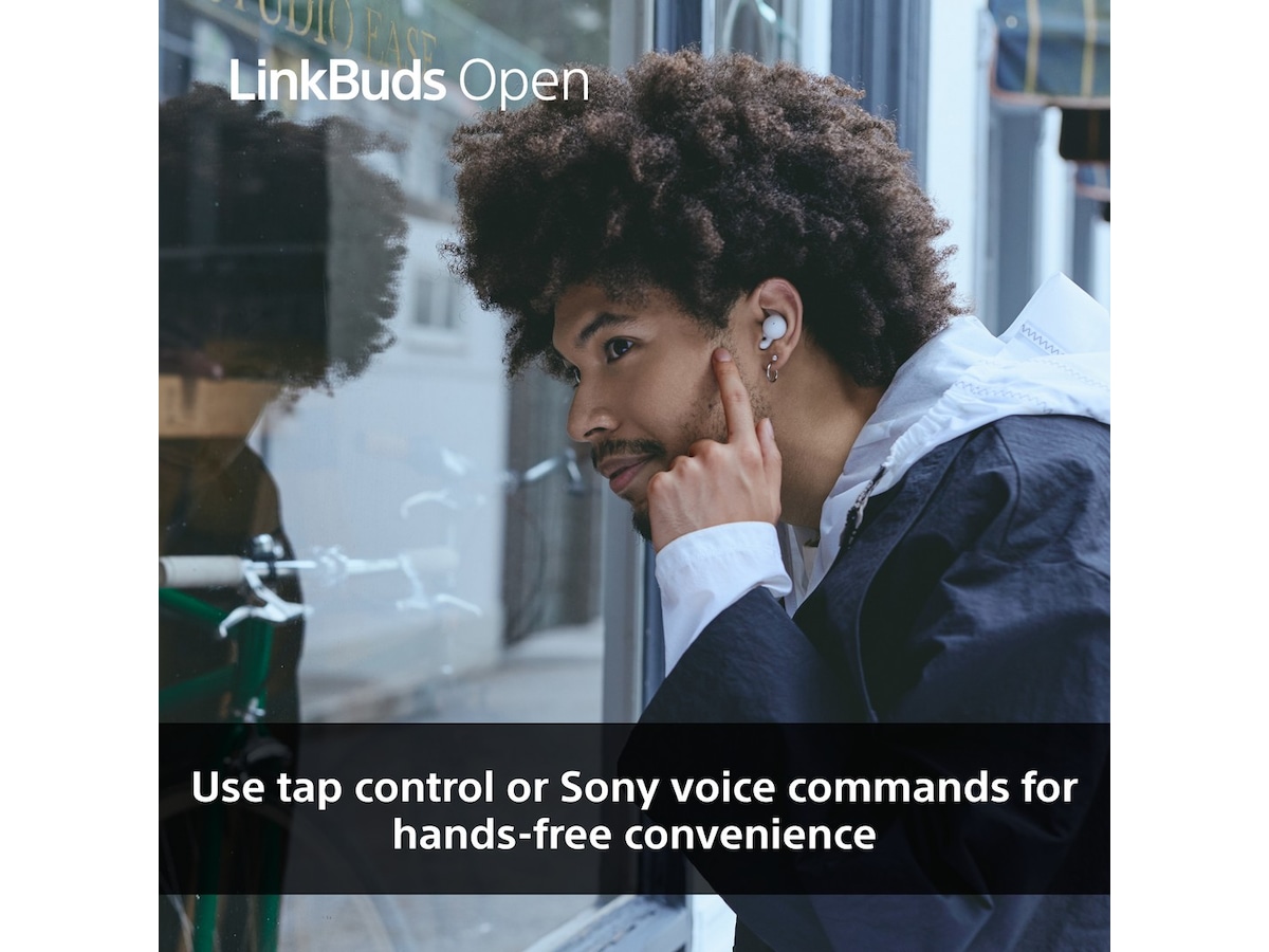 Sony Linkbuds Open True Wireless öronproppar (svart) In-ear hörlurar