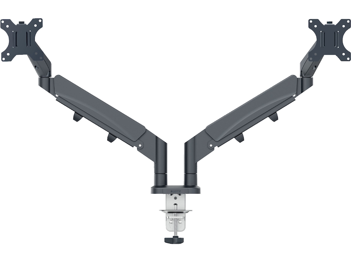 Leitz Ergo Monitorarm Dubbel, platsbesparande, 17"-32" skärmar Bord- & väggfäste