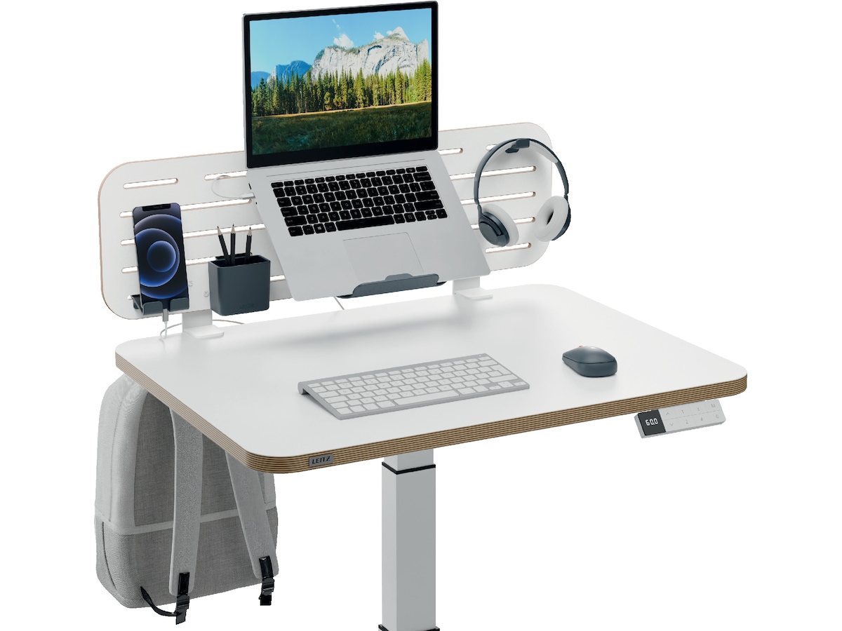 Leitz Ergo Förvaringstavla för skrivbord med laptophållare, 80x25 cm Monteringstavlor