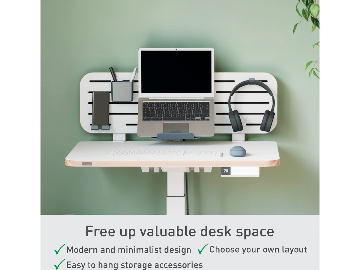 Leitz Ergo Förvaringstavla för skrivbord med laptophållare, 80x25 cm Monteringstavlor