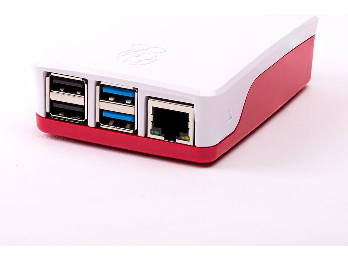 Raspberry Pi 4 B officiellt skal (röd/vit) Tillbehör