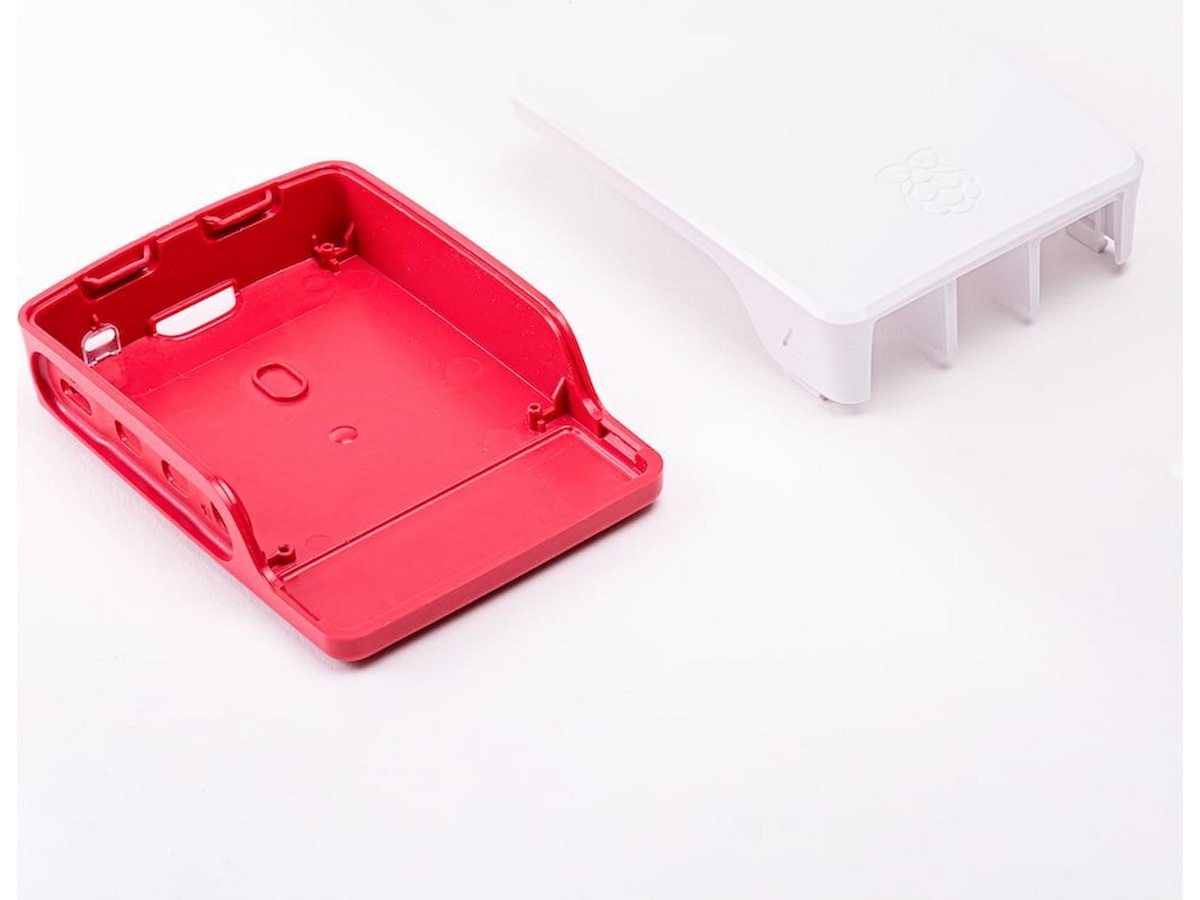Raspberry Pi 4 B officiellt skal (röd/vit) Tillbehör