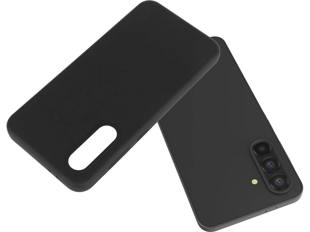 iiglo Galaxy A56 Silikonskal (svart) Skydd
