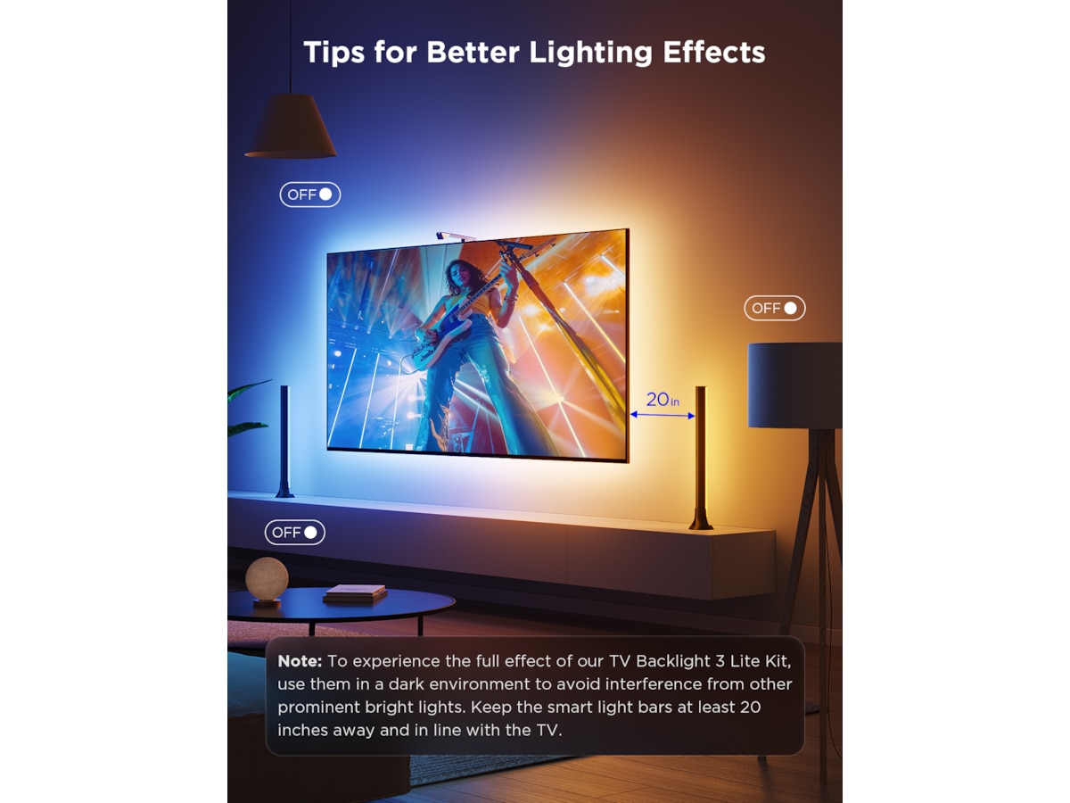 Govee TV Backlight 3 Lite Kit Led strips & underhållning