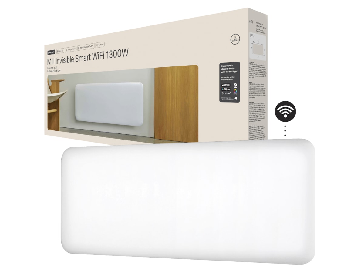 Mill Invisible Smart WiFi Gen 4 panelradiator 1300W (vit) Panelelement